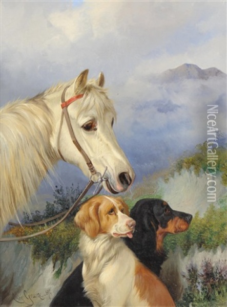 The Laird's Favourites Oil Painting - Colin Graeme