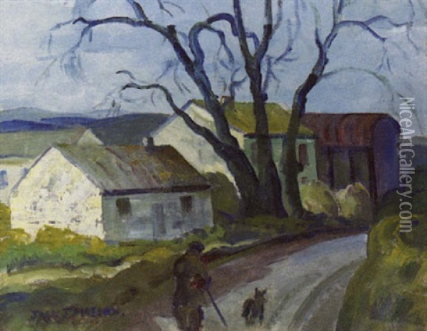 The Road To Dublin Oil Painting - Joan Jameson