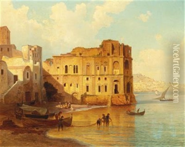 Palazzo Donn'anna Oil Painting - Carl Jungheim