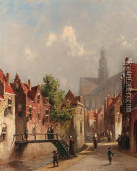 A View Of Haarlem In Summer Oil Painting - Pieter Gerard Vertin