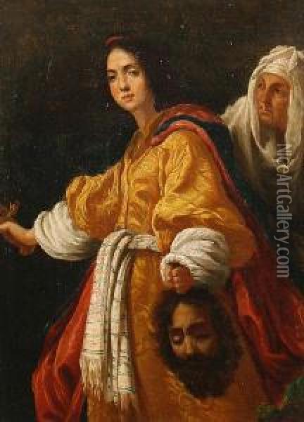 Judith With The Head Of Holofernes Oil Painting - Cristofano Allori