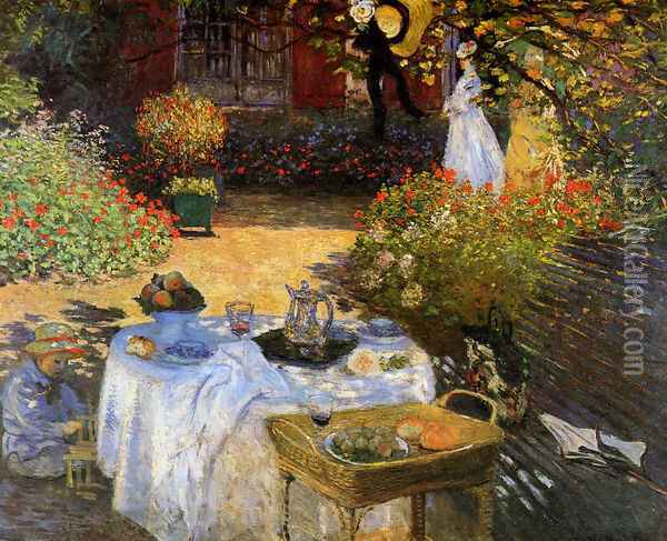 The Afternoon Meal Oil Painting - Claude Oscar Monet
