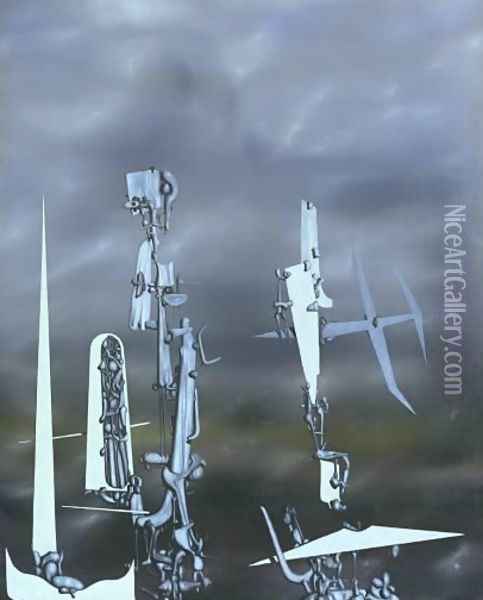The Invisibles Oil Painting - Yves Tanguy