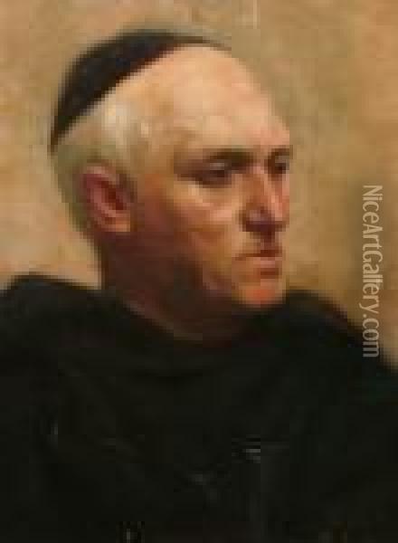 Portrait Of A Monk Oil Painting - Frederick Leighton