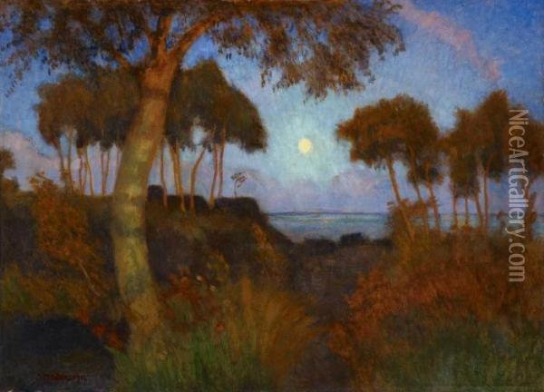 Mondaufgang Im Moor Oil Painting - Otto Modersohn