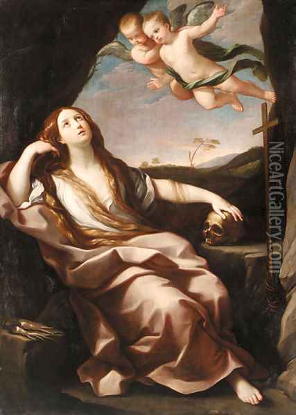 The Penitent Magdalen 7 Oil Painting - Guido Reni