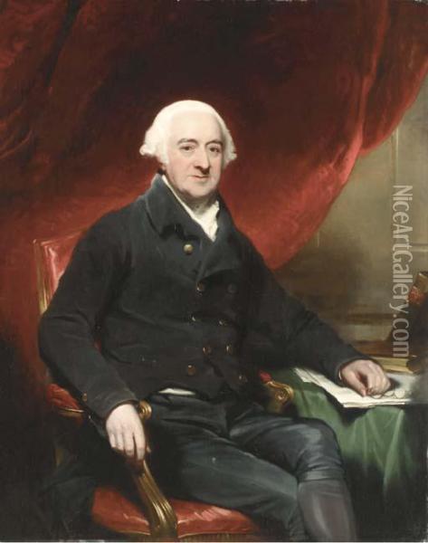 Portrait Of A Gentleman Said To Be Sir Walter Blount Oil Painting - Sir Thomas Lawrence