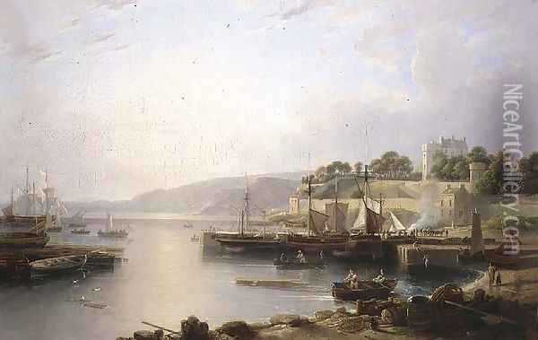 View of Burntisland Oil Painting - Andrew Wilson