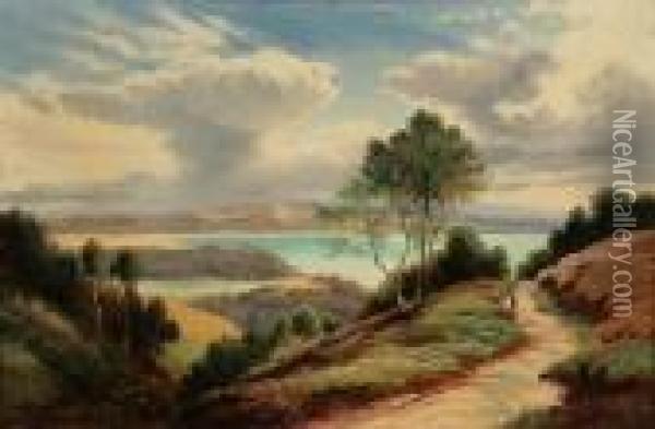 A Highland Path Oil Painting - Henry Hillier Parker