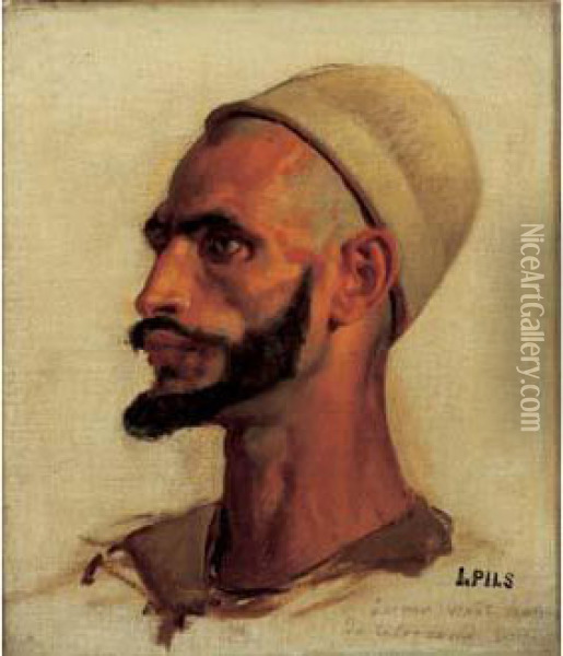 Portrait D'homme Oil Painting - Isidore Alexandre Augustin Pils