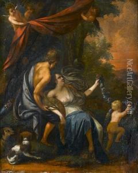 Venus And Adonis Oil Painting - Jan Verkolje