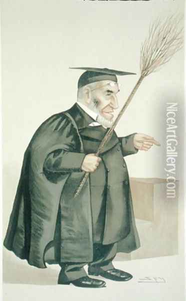 James Leigh Joynes (1853-93), illustration from Men of the Day, published in Punch magazine, 1887 Oil Painting - Ward, Leslie Matthew