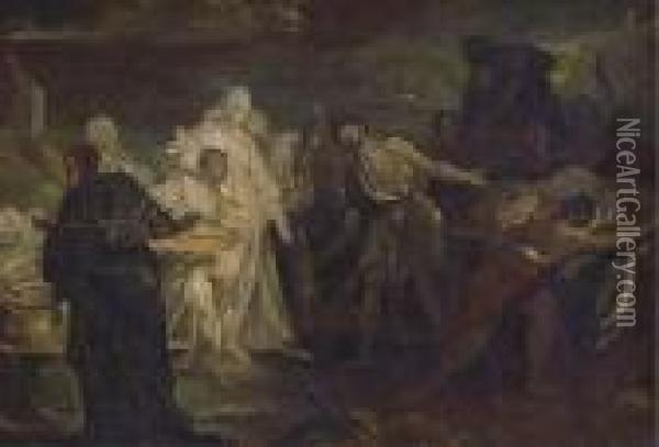 The Legend Of Saint Helena Oil Painting - Franz Anton Maulbertsch
