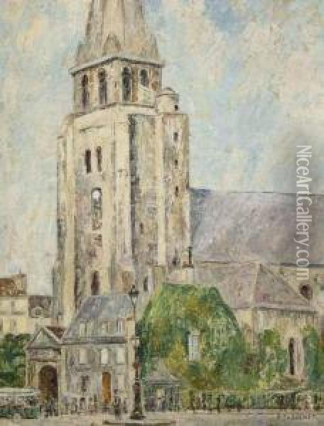 Tour De Saint-germain-des-pres Oil Painting - Pierre Thevenet
