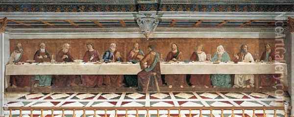 Last Supper 1476 Oil Painting - Domenico Ghirlandaio