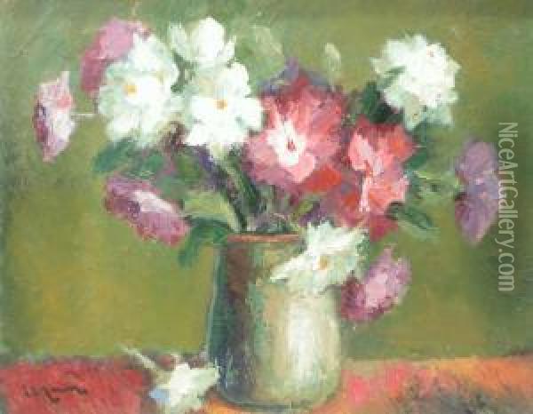 Vase With Flowers Oil Painting - Paul Baum