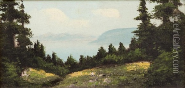 Lake Tahoe Landscape Oil Painting - Richard Detreville