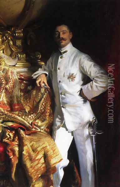 Sir Frank Swettenham I Oil Painting - John Singer Sargent