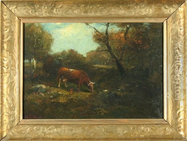 Cows In The Woods Oil Painting - George F. Fuller