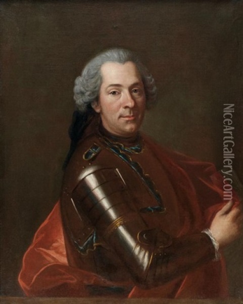 Portrait D'henri Francois Gerbold, Marquis De Sailly Oil Painting - Louis De Fontaine