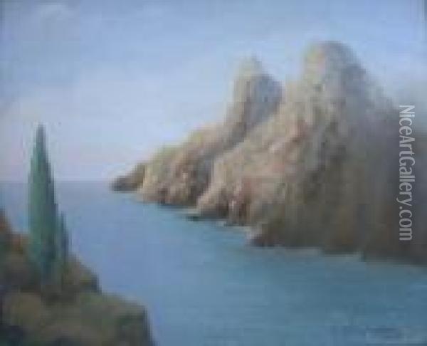 Capri Oil Painting - Feliks M. Wygrzywalski