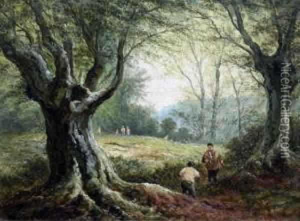 In Epping Forest Oil Painting - Walter Williams