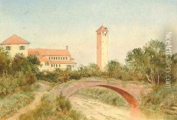Torcello; Chiogga. Oil Painting - Isaac Cooke