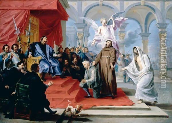 The Bilocation Of Saint Anthony Of Padua Oil Painting - Willem van, the Elder Herp