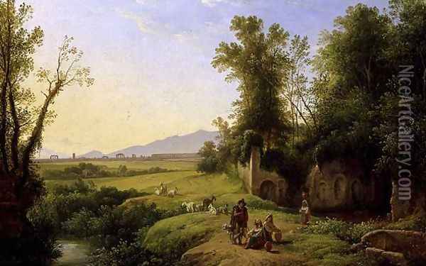 The Grove of Egeria Oil Painting - Franz Ludwig Catel
