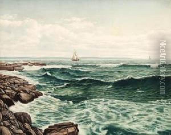 Seascape Oil Painting - Levi Wells Prentice