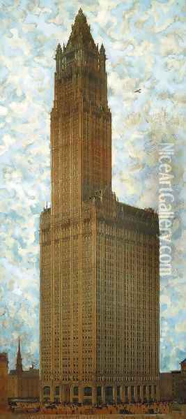 Woolworth Building, New York Oil Painting - Hughson Hawley