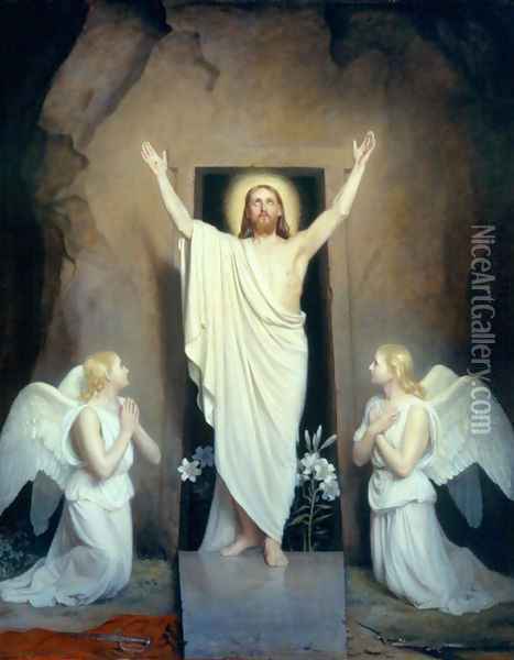 The Resurrection I Oil Painting - Carl Heinrich Bloch
