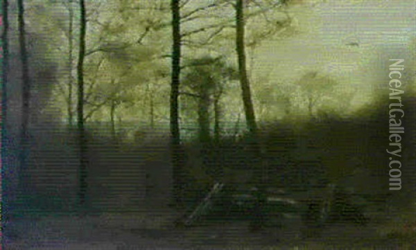 Im Wald Von Asnieres Oil Painting - Albert Anker