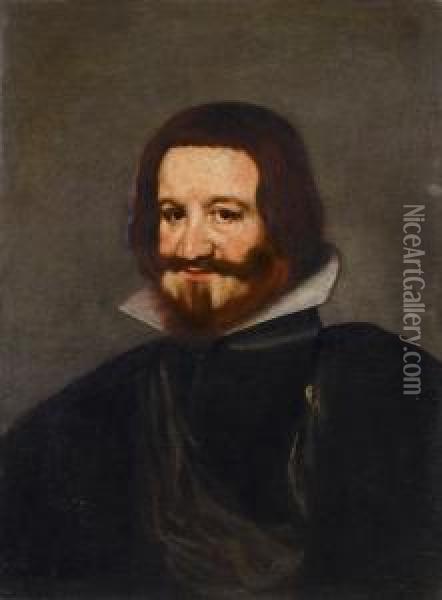 Bildnis Des Gaspar Deguzman Y Pimentel, Conde De Olivares Oil Painting - Juan Bautista Martinez del Mazo