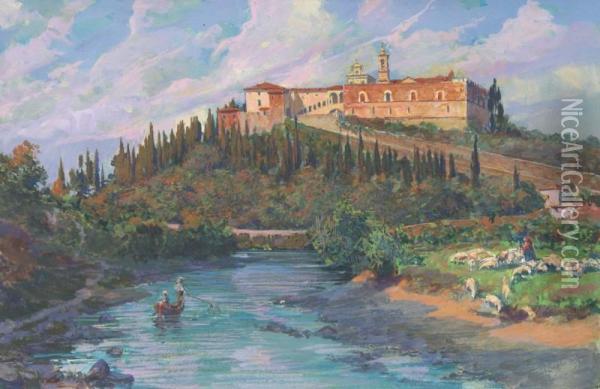 Vedute Della Certosa Di Firenze Oil Painting - Jean, Giovanni Lessi