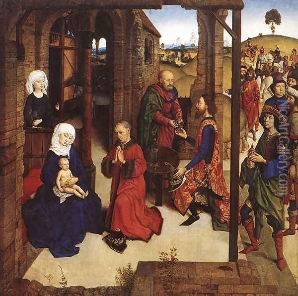 The Adoration of the Magi Oil Painting - Dieric the Younger Bouts