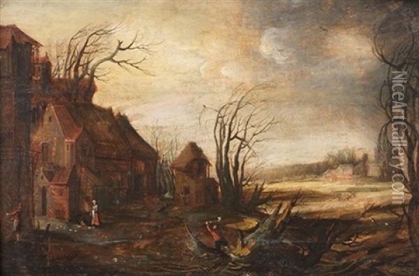 Escena Rural Oil Painting - Gerard Van Edema
