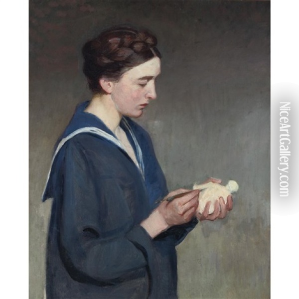 The Sculptor Oil Painting - Lilla Cabot Perry