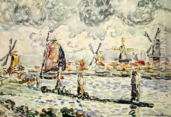 Overschie, 1906 Oil Painting - Paul Signac