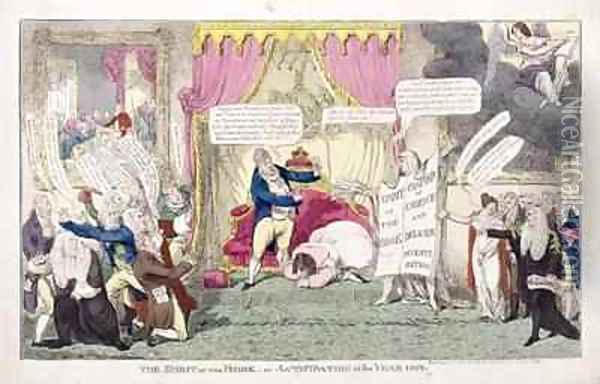The Spirit of the Book or Oil Painting - George Cruikshank I