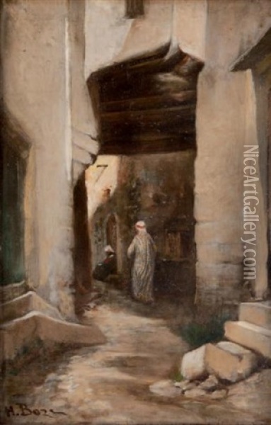 Ruelle Marocaine Oil Painting - Honore Boze