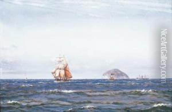 Summer Weather Off Ailsa Craig, Ayrshire Oil Painting - Patrick Downie