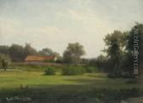 Sommerlandschaft Oil Painting - Josef Willroider