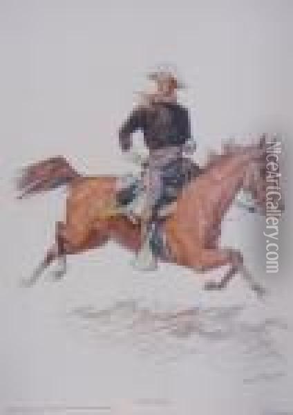 Portraits Of The Old West... Oil Painting - Frederic Remington