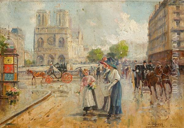 Paris Oil Painting - Joaquin Pallares Allustante