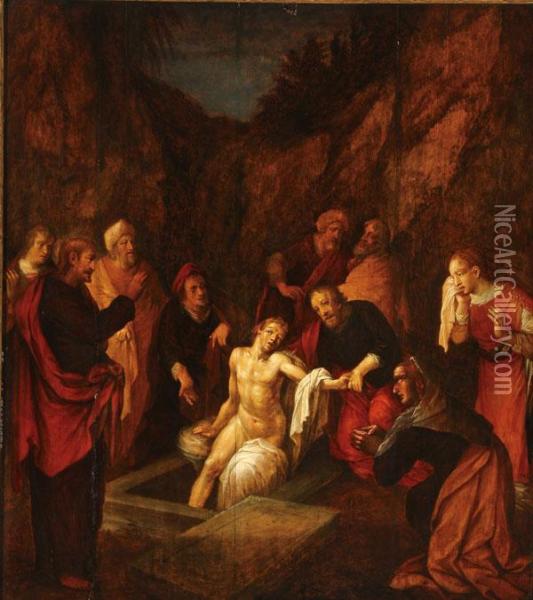The Raising Of Lazarus Oil Painting - David Colijns