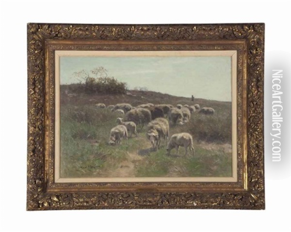 Gelderland Pastures Oil Painting - Francois Pieter ter Meulen