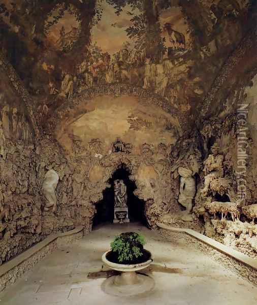The Grotto Grande Oil Painting - Bernardo Buontalenti