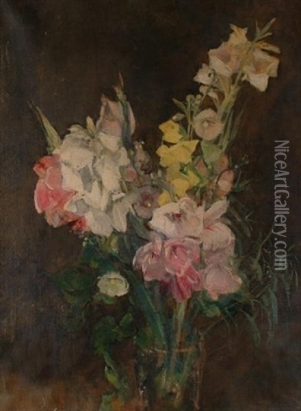 Gladioli Oil Painting - Mary Mcevoy
