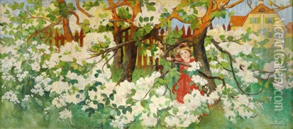 Appelblom Oil Painting - Alf Wallander